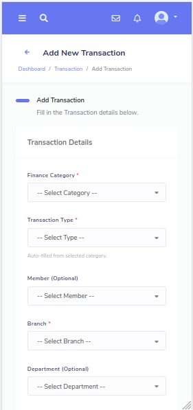 Finance transaction preview