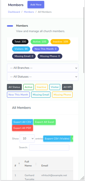 Members module preview